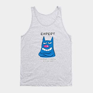 Expert From Zero to Annoyed in 2.5 Seconds Cat Humor Tank Top